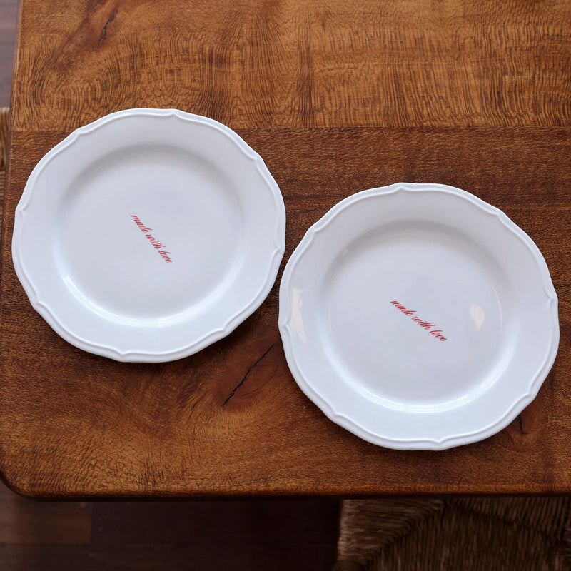 made with love dinner plate pair