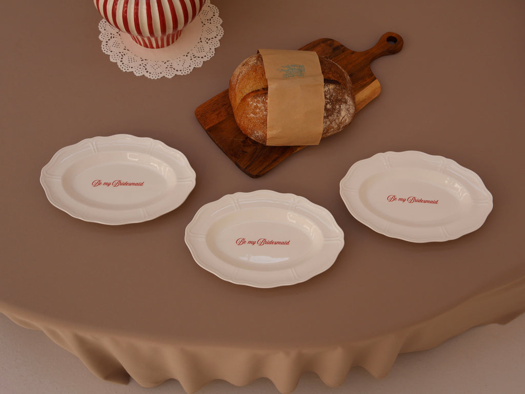 Bridesmaid Plate Set