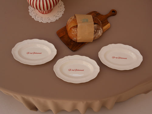 Bridesmaid Plate Set