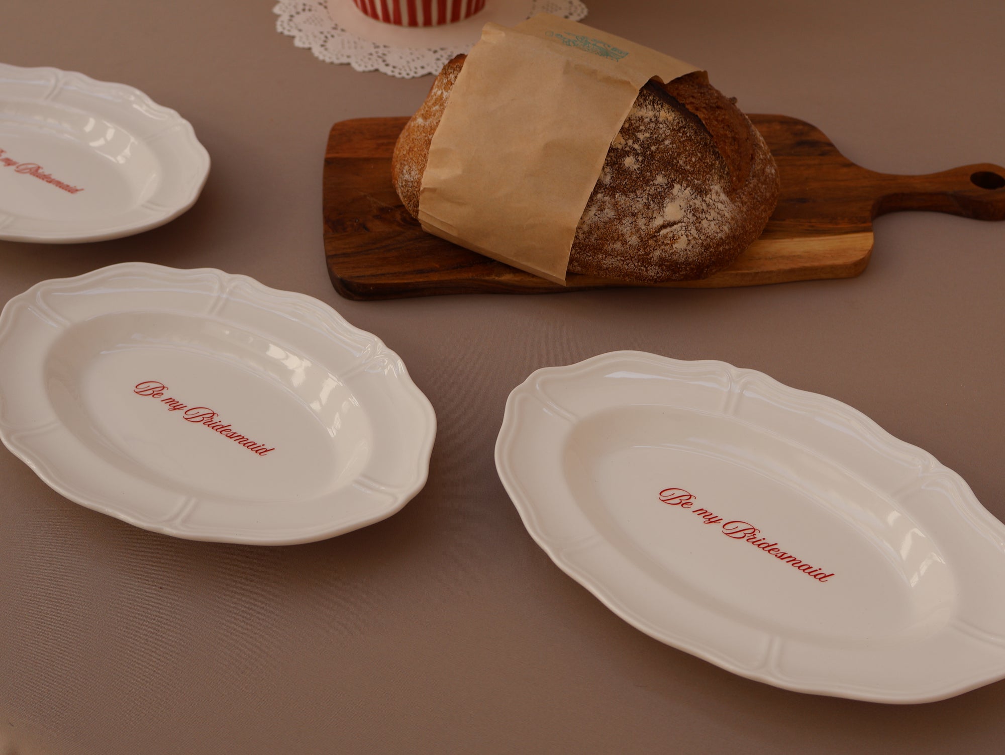 Bridesmaid Plate Set