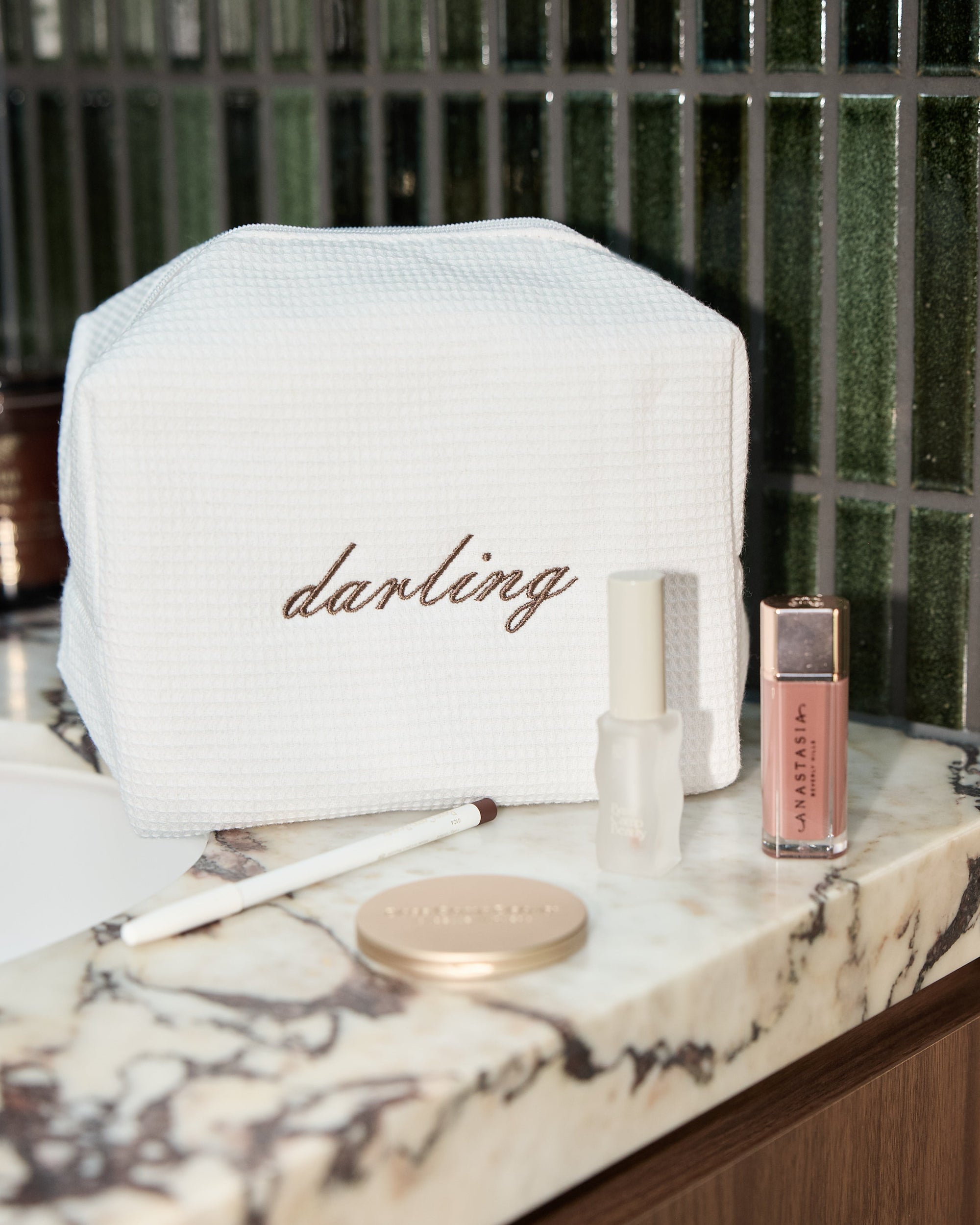 Darling Cosmetic Bag - White