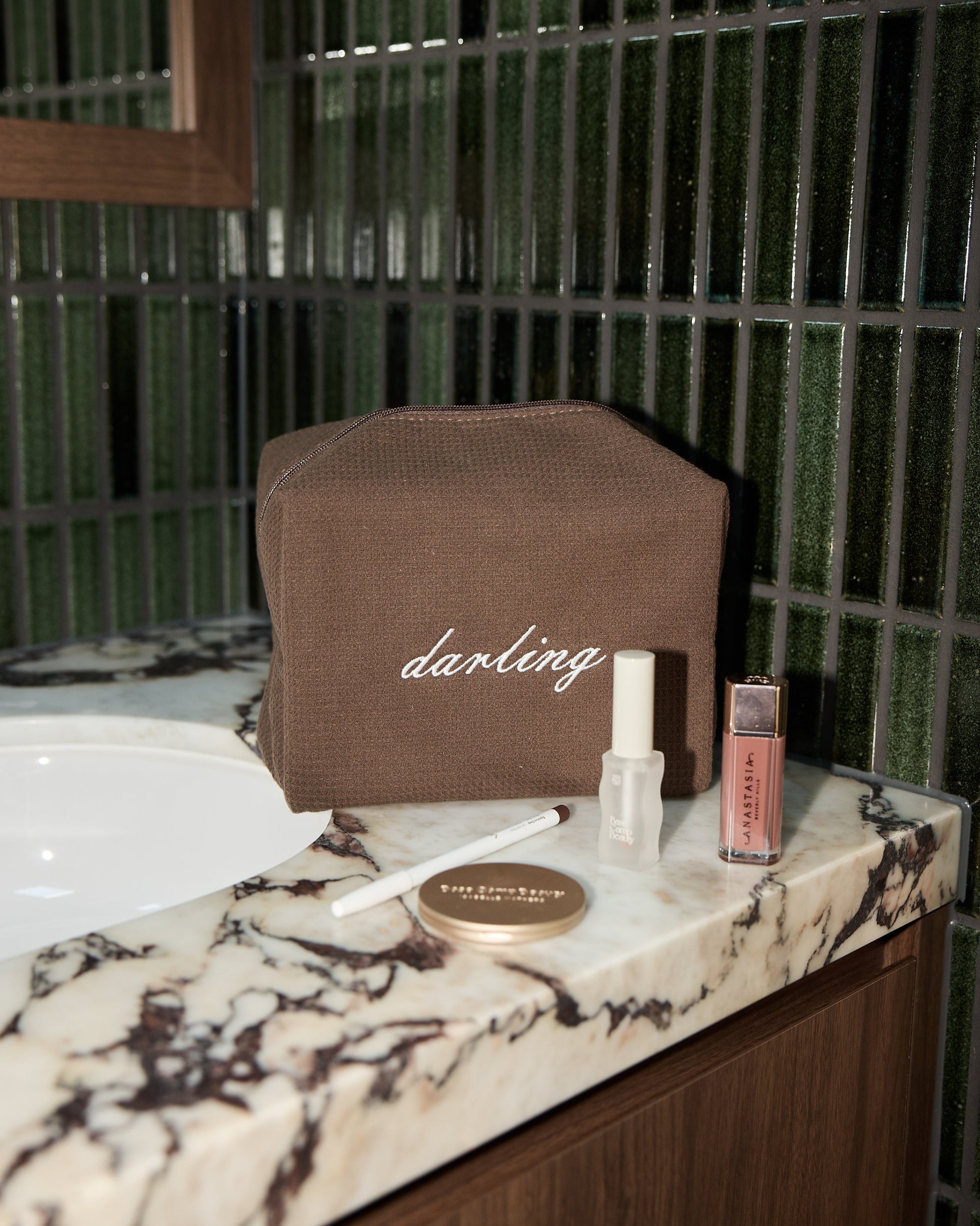 Darling Cosmetic Bag - Brown