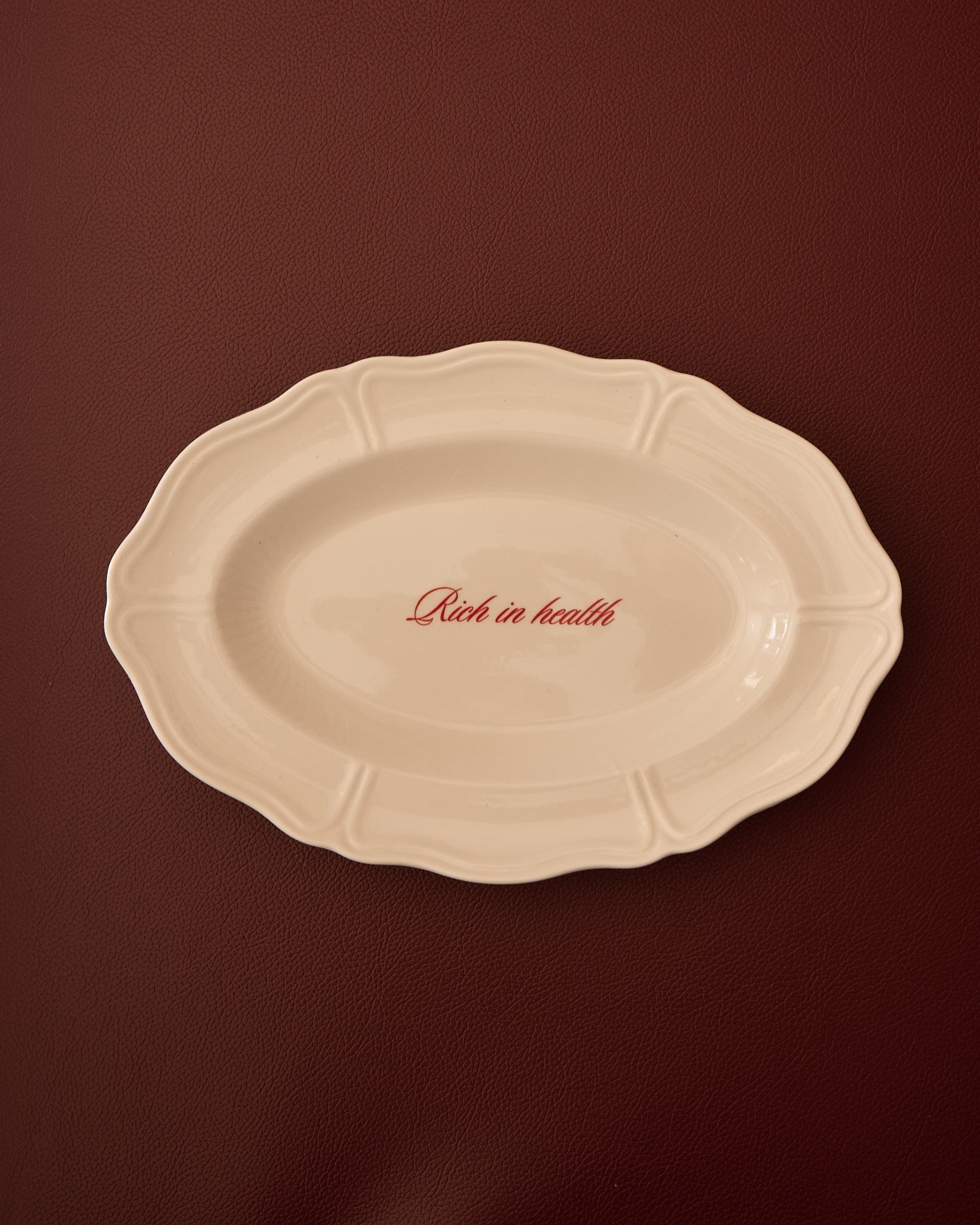 Rich In Health Serving Plate