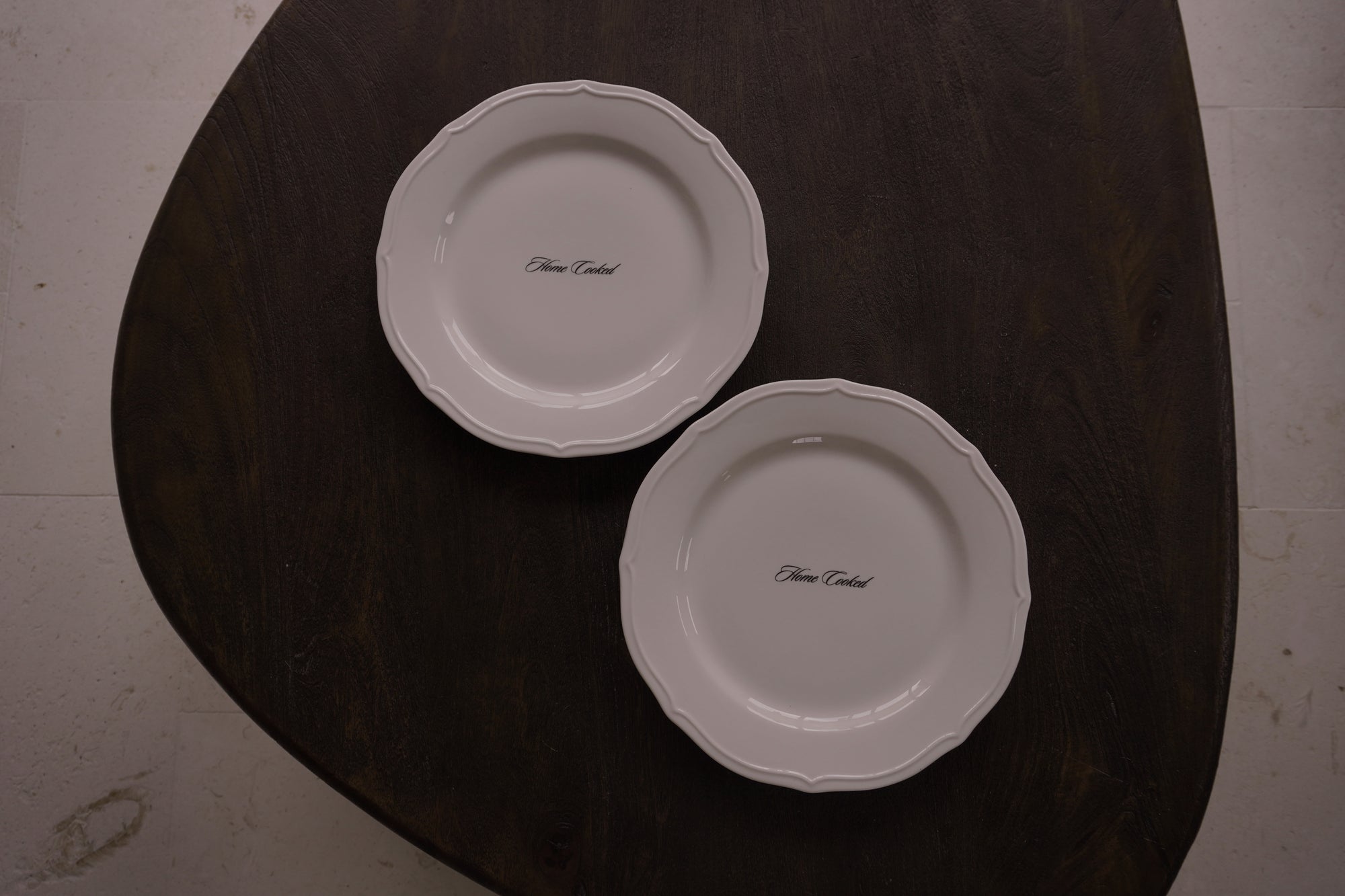 Home Cooked dinner plate pair