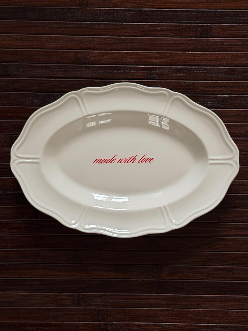 Made With Love Serving Plate