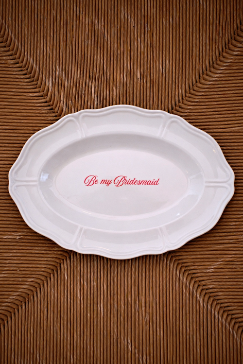 Bridesmaid Plate