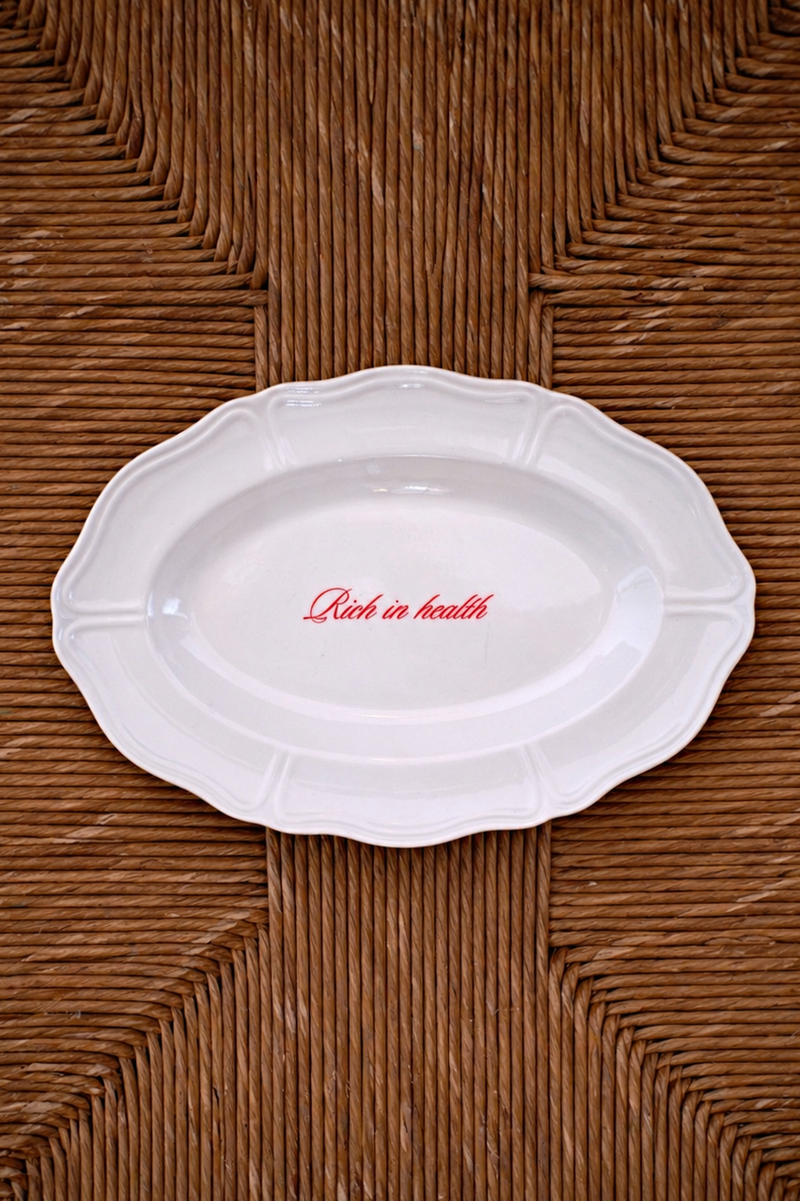 Rich In Health Serving Plate
