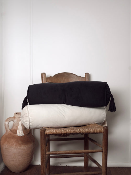 Black Tassel Bolster