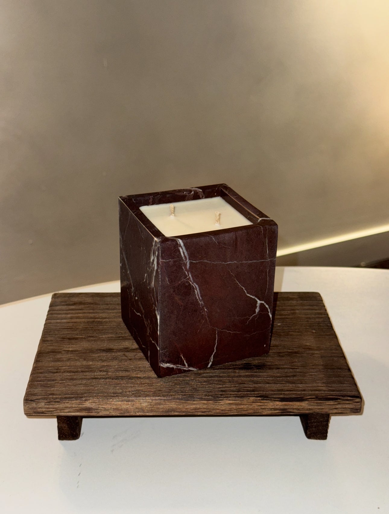 Rosa Levento Marble Candle Cup