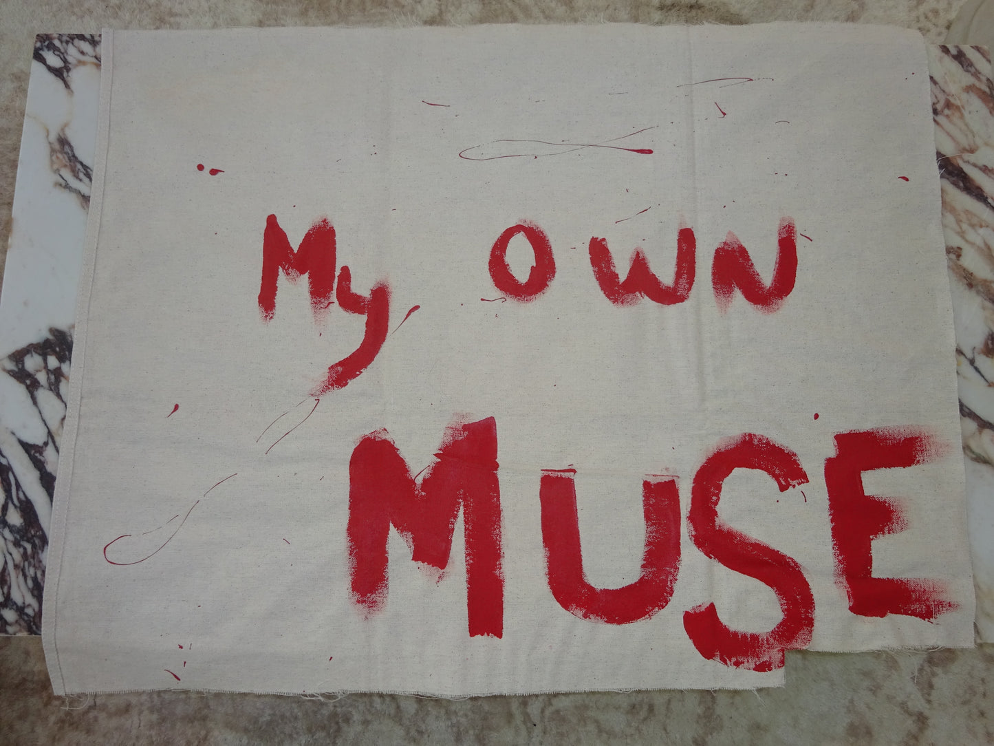 "my own muse" handmade wall art