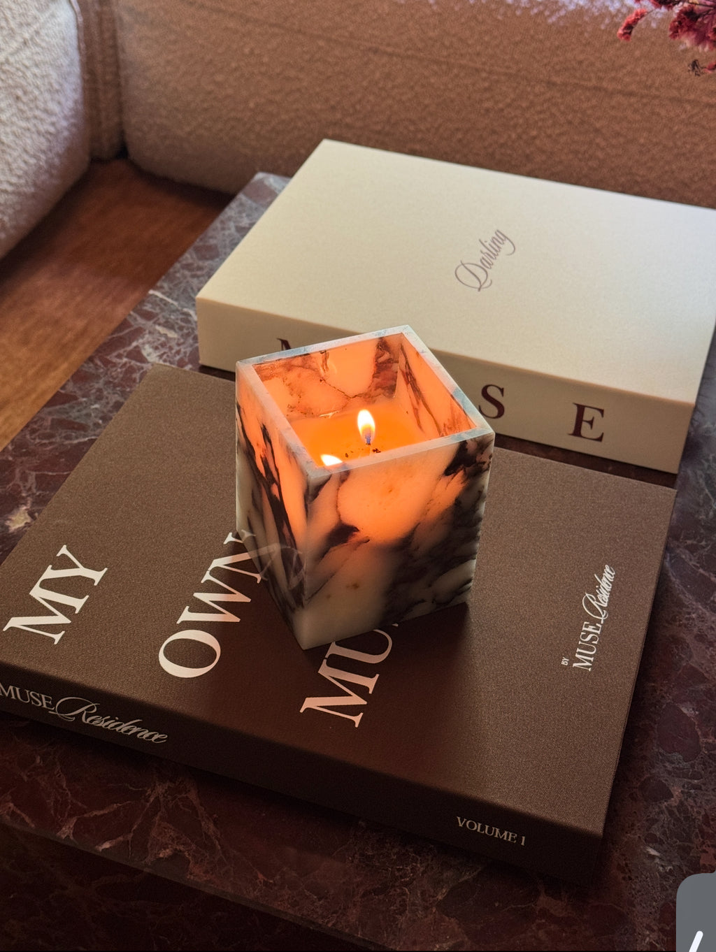 Calacatta Viola Marble Candle Cup