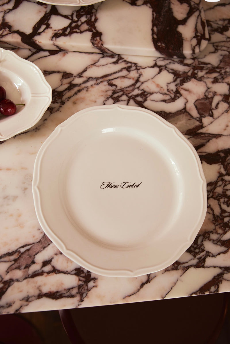 Home Cooked dinner plate pair