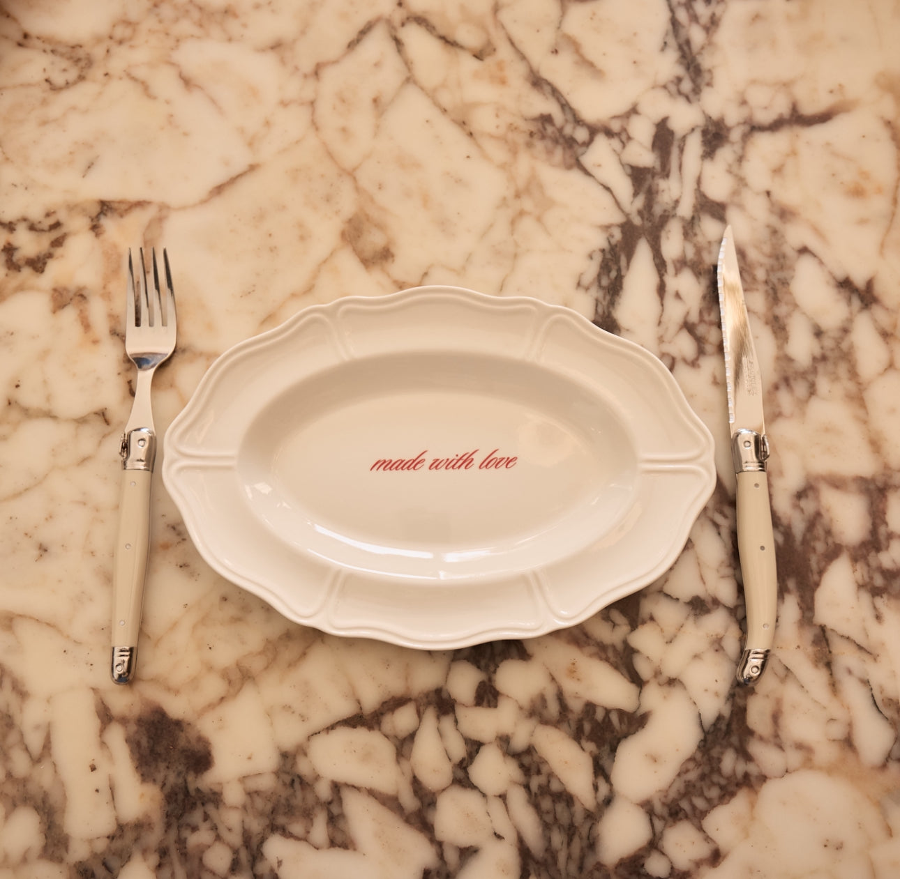 Made With Love Serving Plate