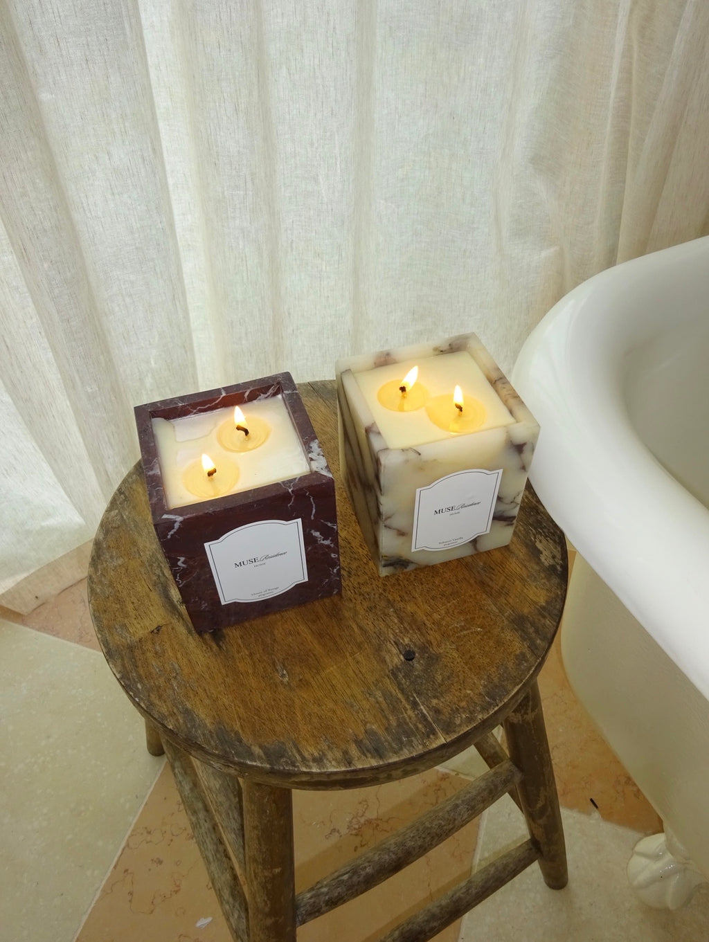 Calacatta Viola Marble Candle Cup