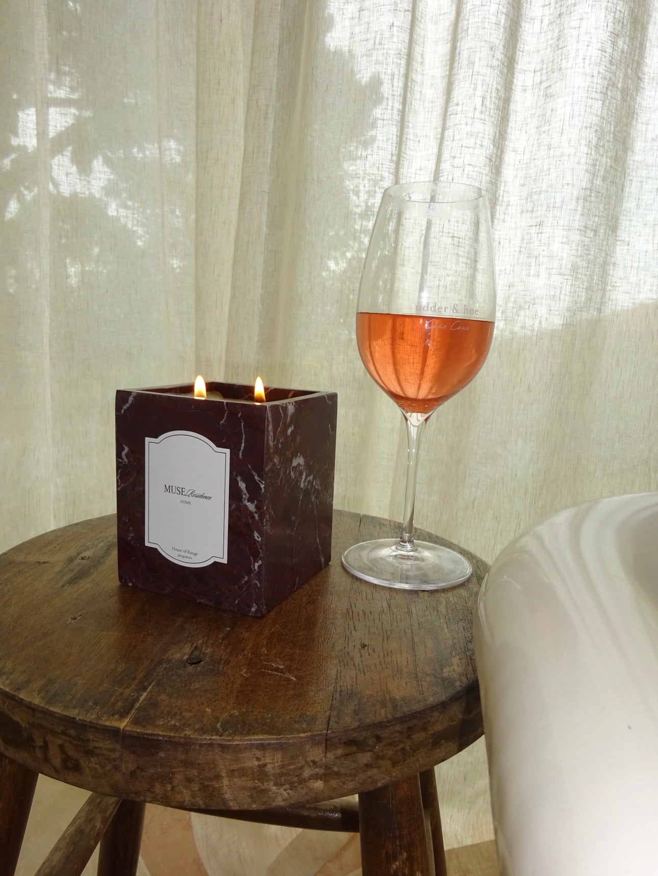 Rosa Levento Marble Candle Cup