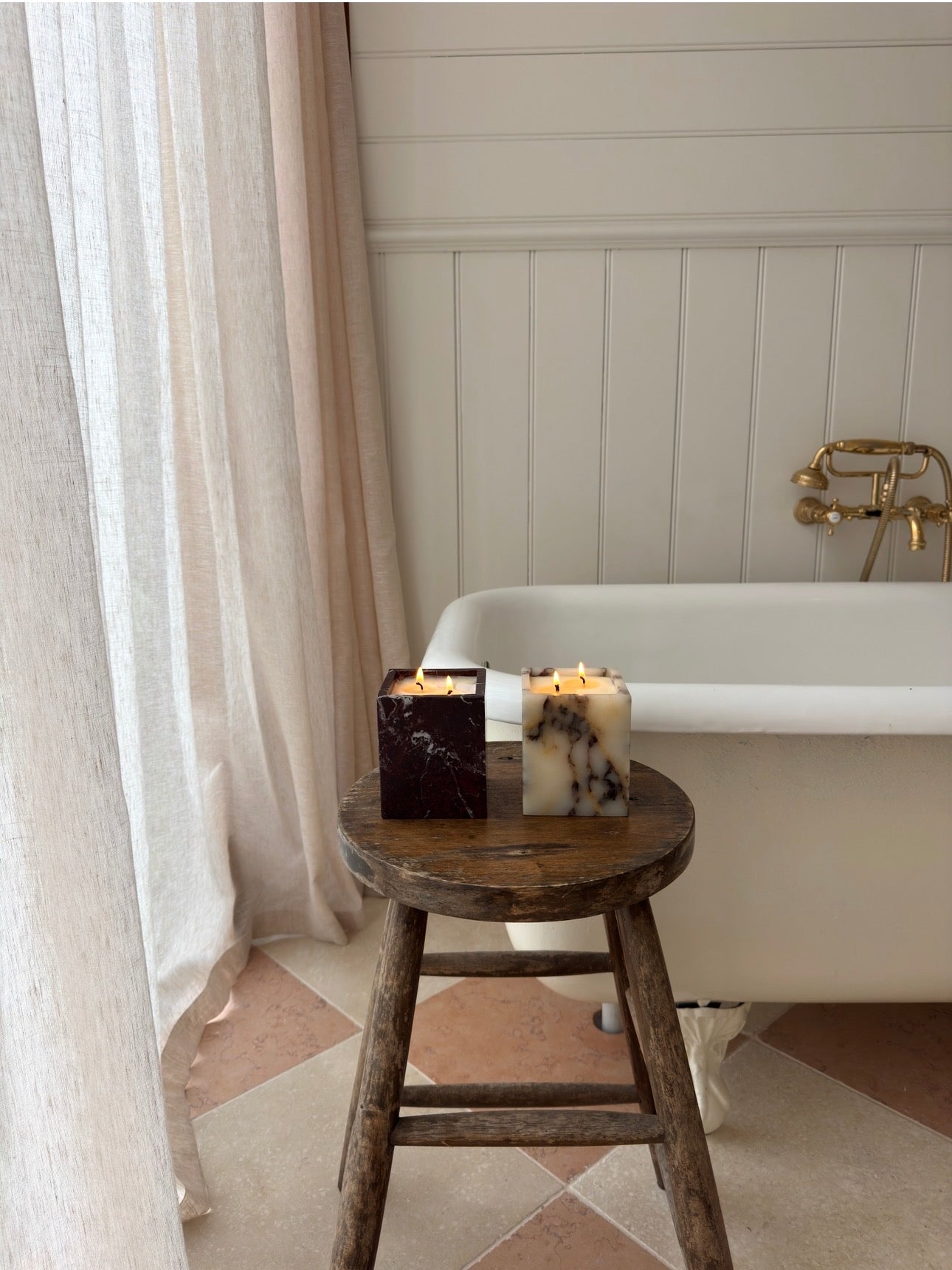 Rosa Levento Marble Candle Cup