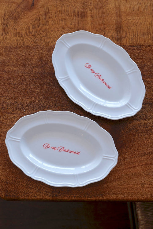 Bridesmaid Plate Set
