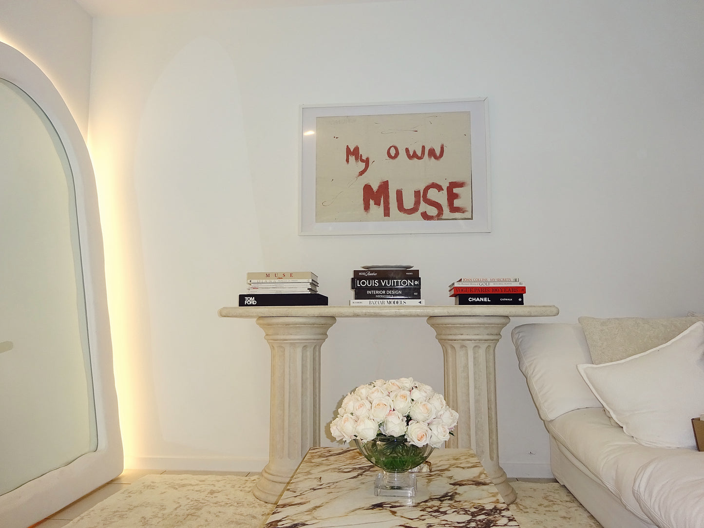 "my own muse" handmade wall art