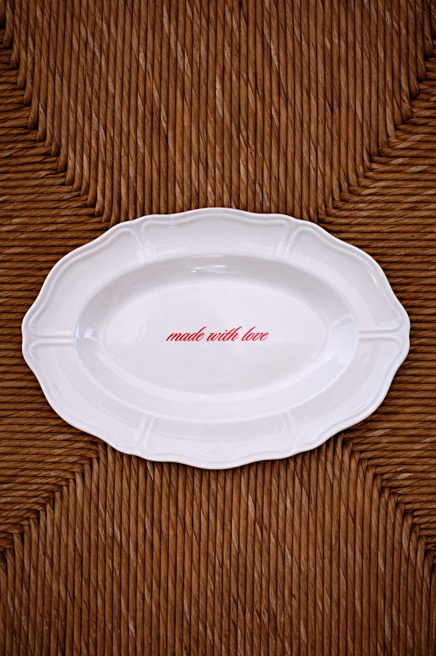Made With Love Serving Plate