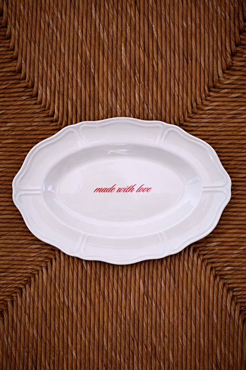 Made With Love Serving Plate