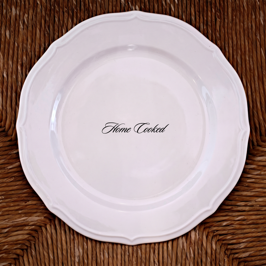 Home Cooked dinner plate pair