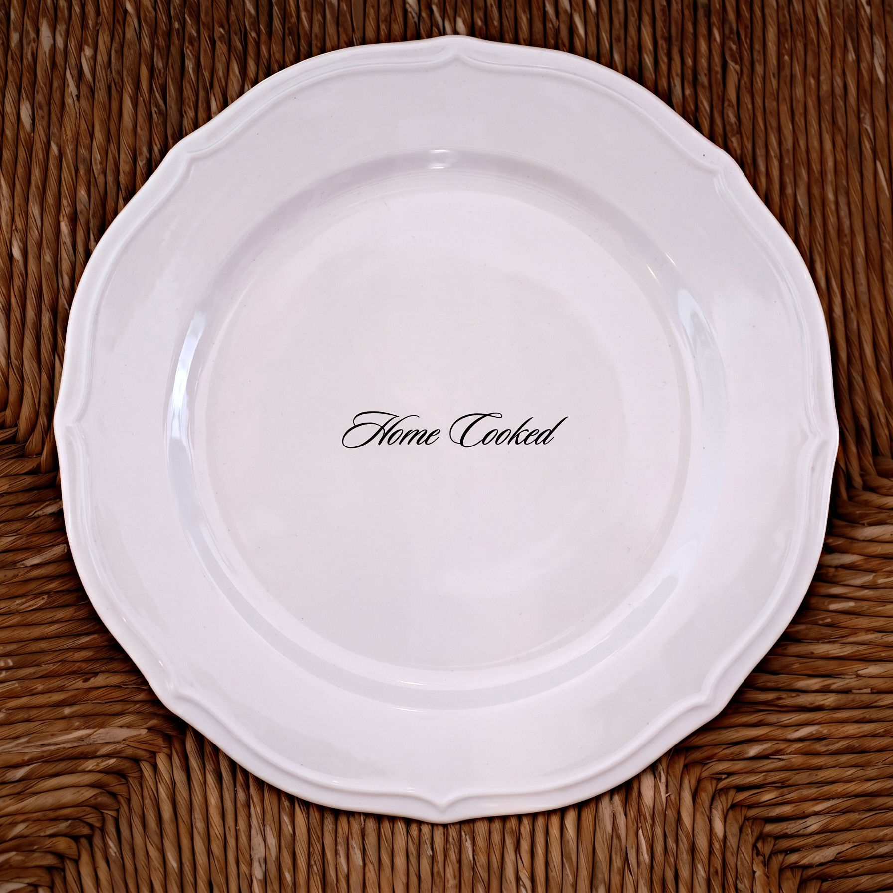 Home Cooked dinner plate pair