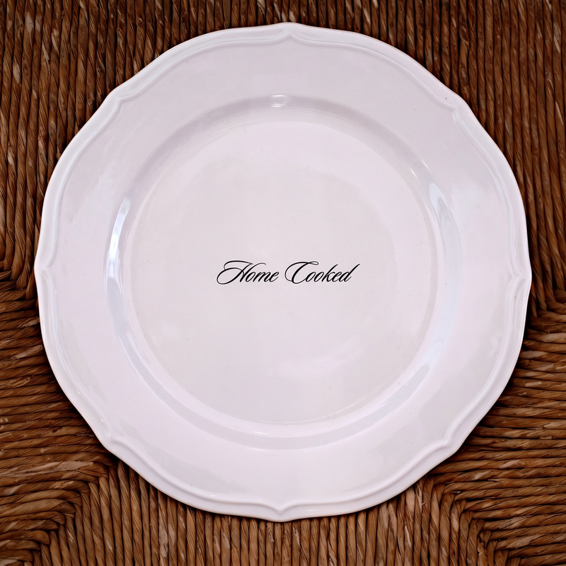 Home Cooked dinner plate pair