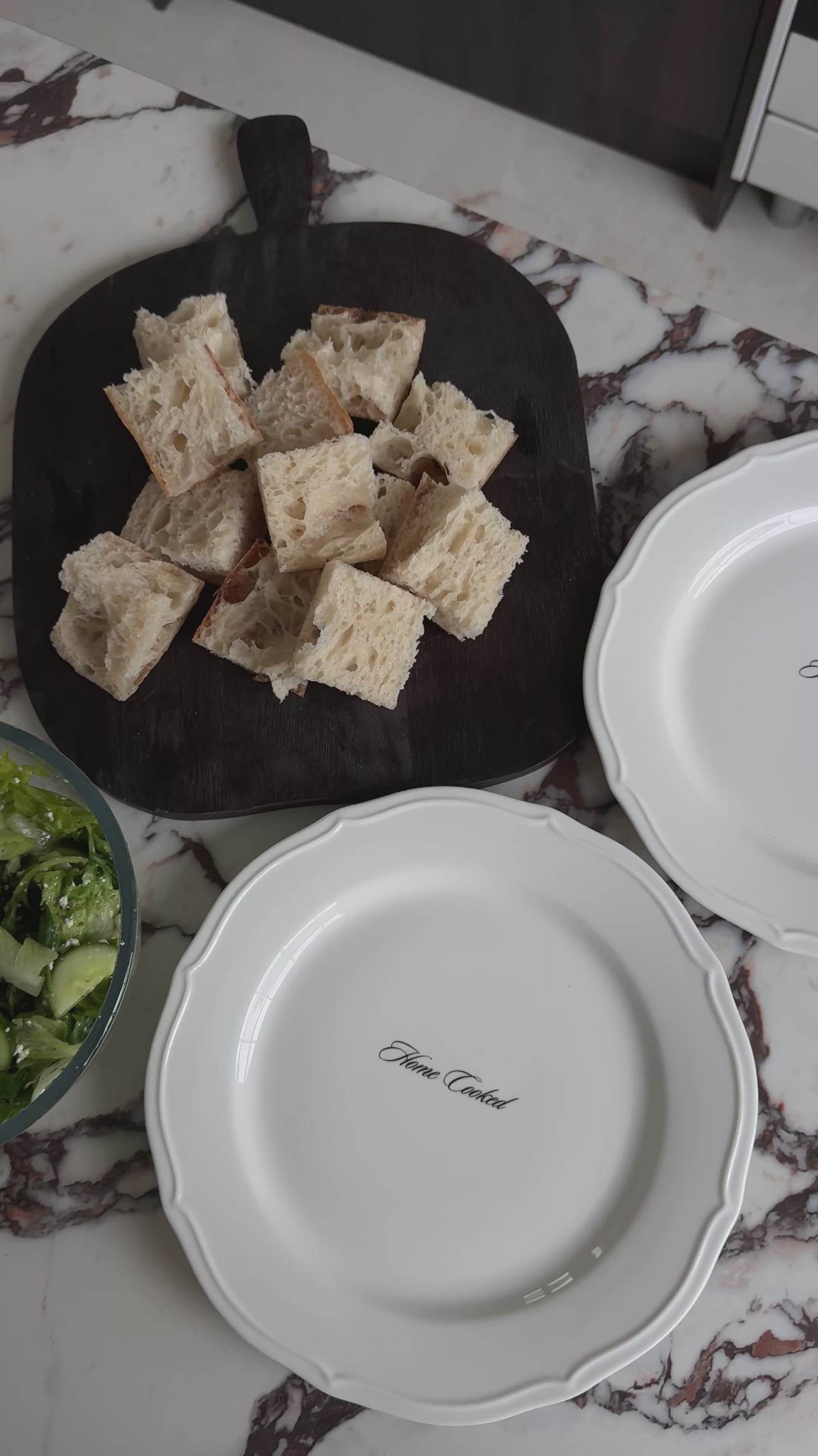 Home Cooked dinner plate pair