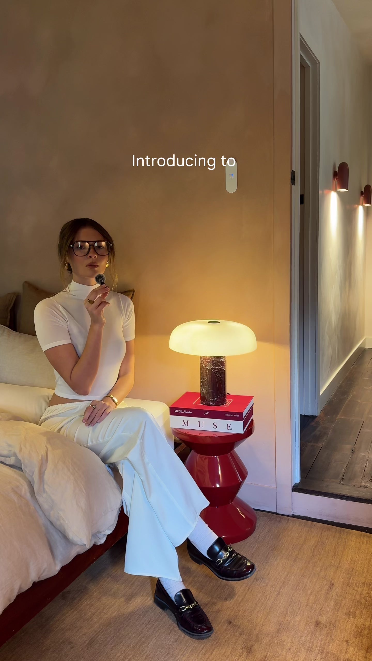 Rosa Levento Marble Lamp