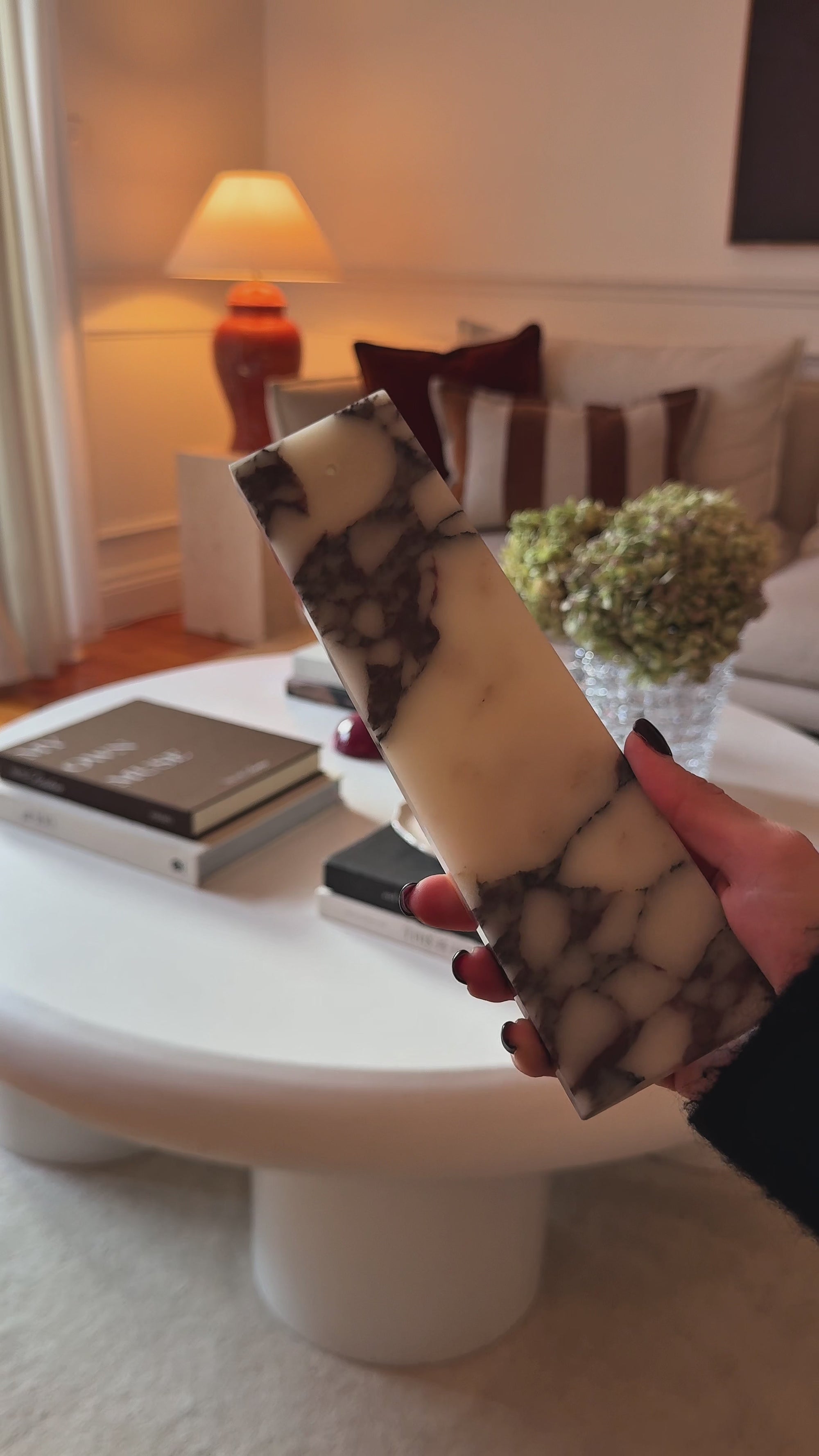 Incense Holder - Calacatta Viola