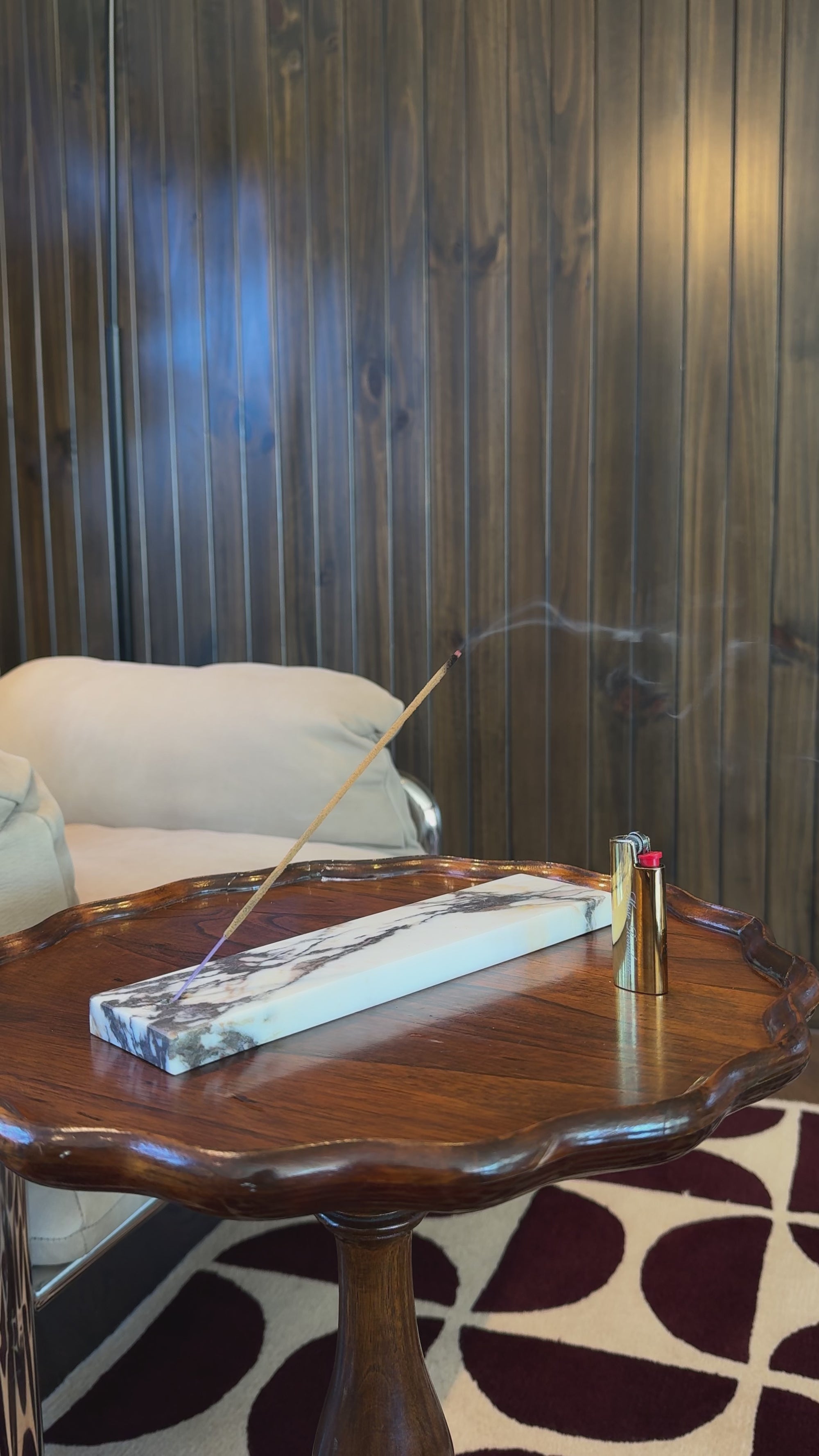 Incense Holder - Calacatta Viola
