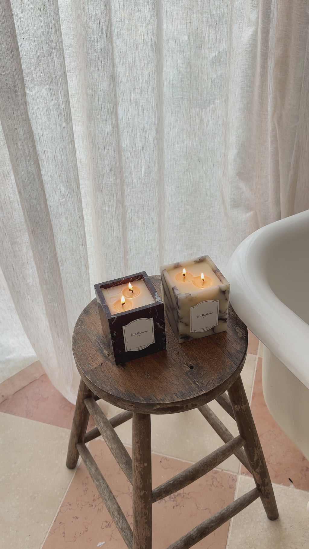 Calacatta Viola Marble Candle Cup